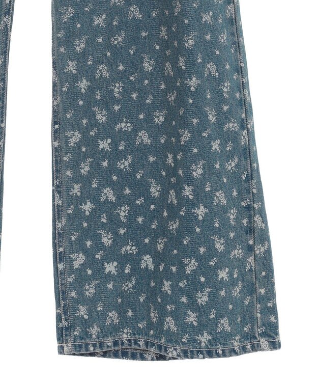 earth music&ecology タックホックデニムパンツ Flower