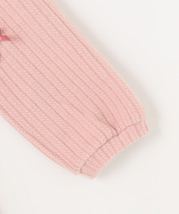 ANY KIDS ふくれジャガードリボンチュニック ピンク