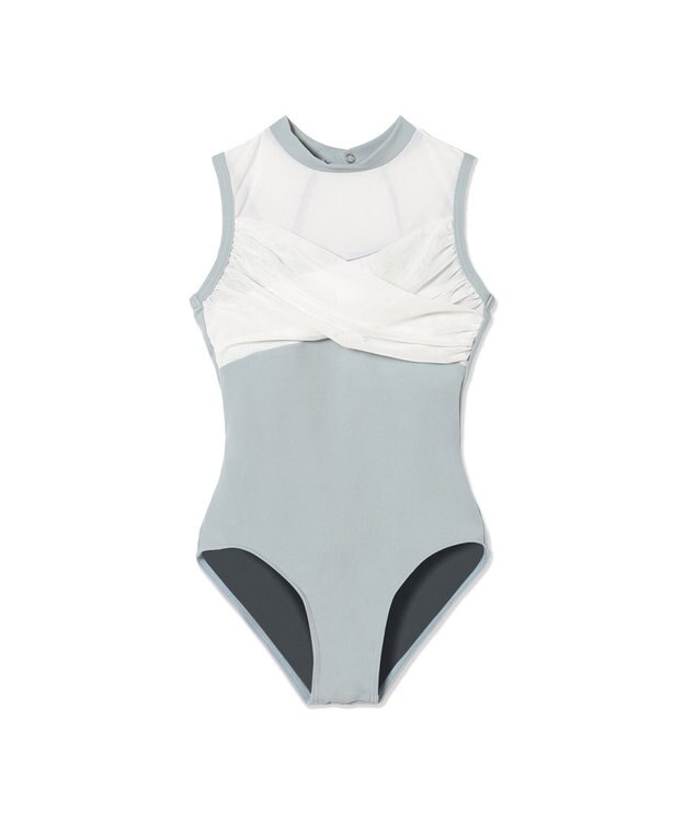 Chacott ハイネックレオタード アクアグリーン