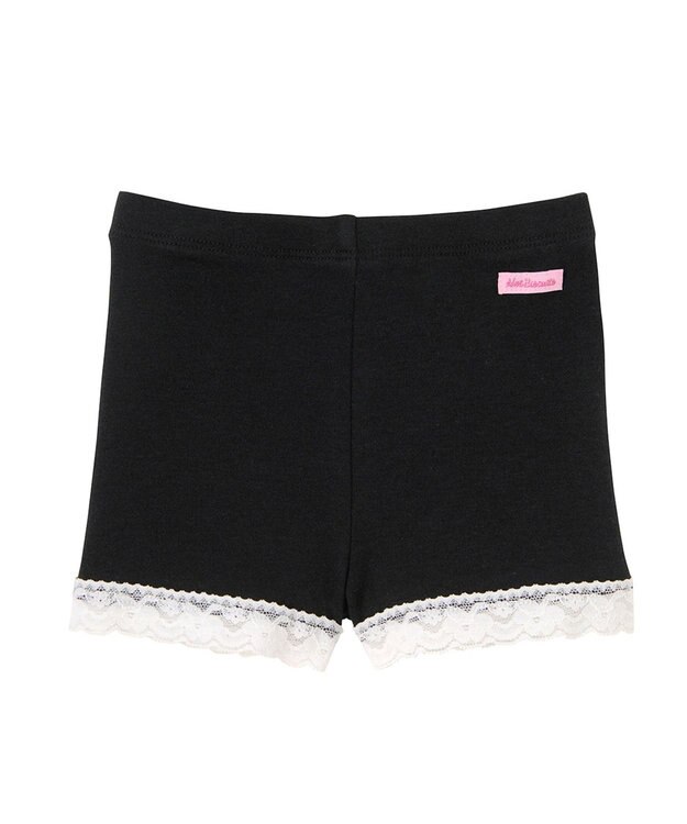 MIKI HOUSE HOT BISCUITS 【80-130cm】 裾レース オーバーパンツ 黒