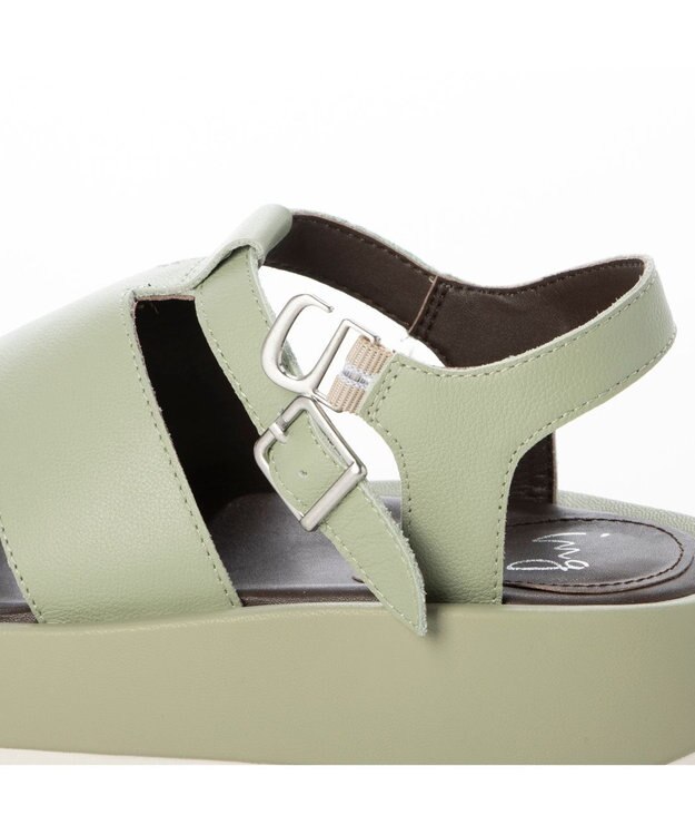 ing <ing>ボリュームソールグルカサンダル グリーン