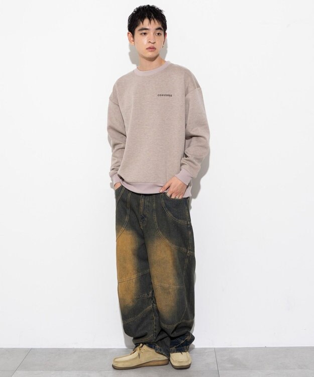 WEGO 【ユニセックス着用ITEM】CONVERSEバックサガラプルオーバー グレー