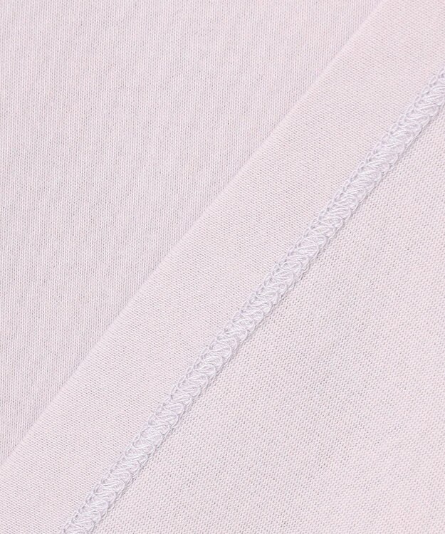 23区 S 【SLOW/一部店舗限定】MVSコットン ロゴTシャツ ラベンダーxオフホワイトロゴ