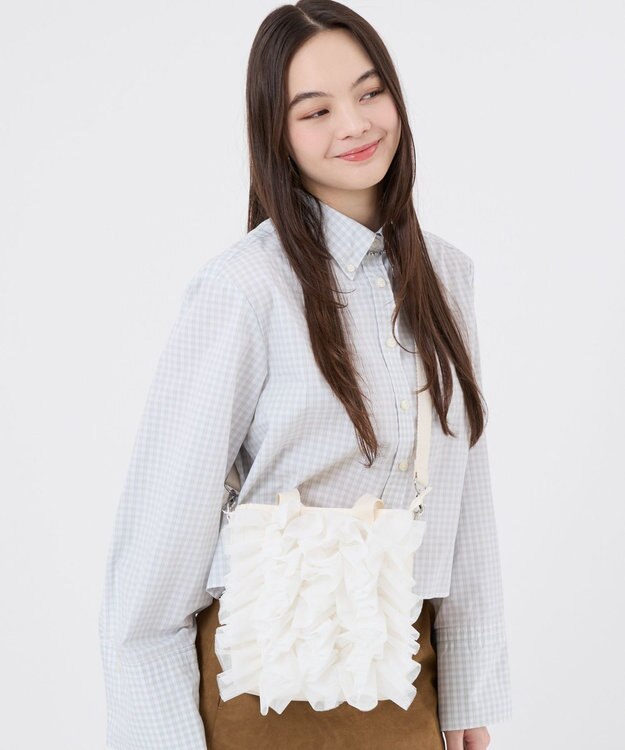 LeSportsac RUFFLE MINI N/S TOTE/メレンゲレースラッフル メレンゲレースラッフル