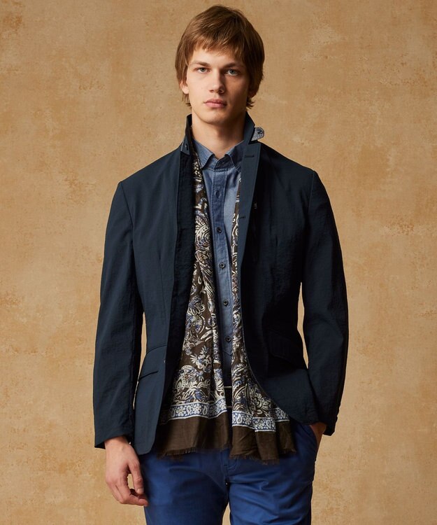 JOSEPH ABBOUD 【ハイパワーストレッチ/7ポケット/Eco撥水】アクティブレジャー ジャケット ネイビー系