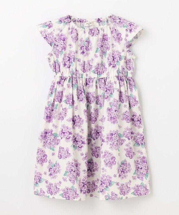 ANY KIDS 【WEB限定柄有】総柄 サマー ワンピース アジサイ