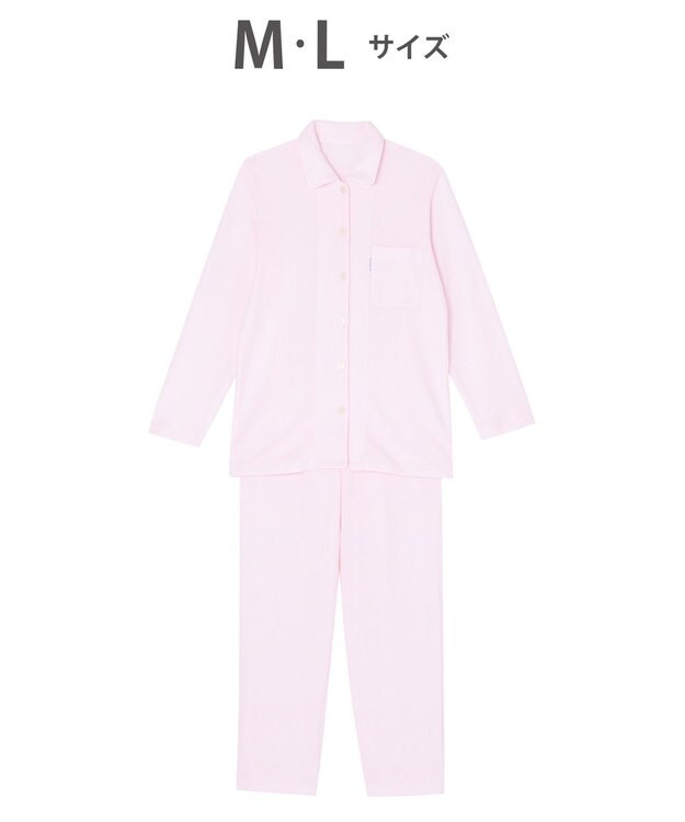 ワコール／睡眠科学 パジャマ 長袖 長ズボン 綿100%(本体) ここちよく眠れる あったか レディース YDW006 睡眠科学／ワコール ピンク