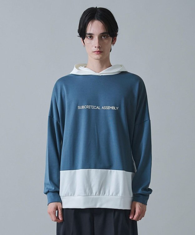 WEGO ドルマンポンチプルパーカー ブルー