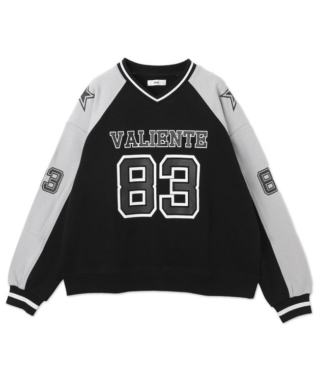 WEGO ナンバリングビッグスウェット ブラック