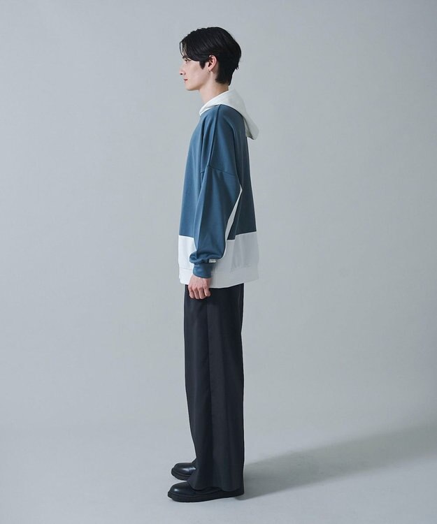 WEGO ドルマンポンチプルパーカー ブルー