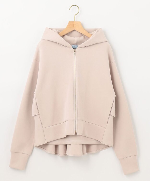 組曲 【人気商品入荷！】ダンボールジャージーバックフリル パーカー ローズ系