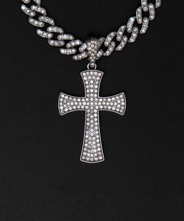 WEGO Mモチーフラインストーンネックレス 柄3