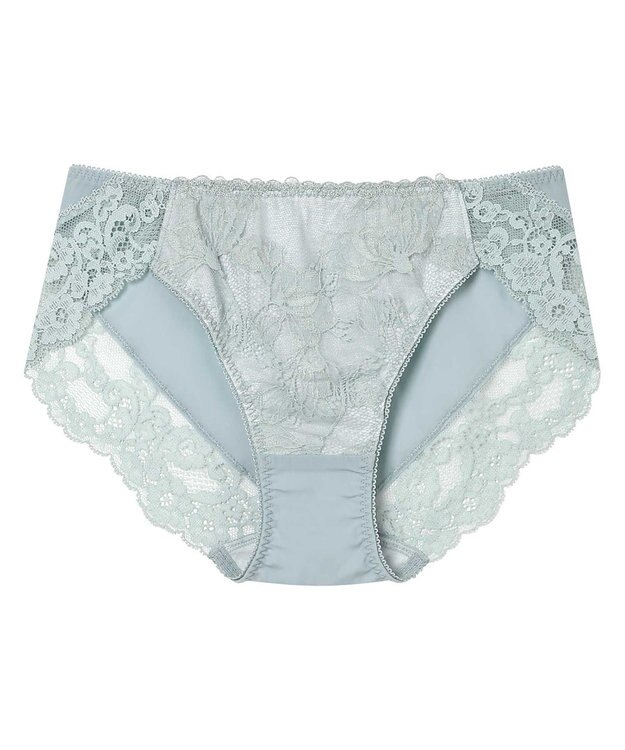 AMPHI 【SPRiNG ONLINE掲載】 ショーツ 【BRAGENIC ブラジェニック 盛り胸タイプ】BMI448とペア アウターにひびきにくい(裾) PMI148 アンフィ／ワコール ターコイズ