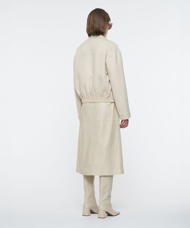 JOSEPH リニアダブルフェイスウールジャケット Ivory/Affogato