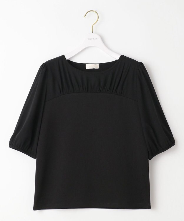 ANY SIS シアーコンビ プルオーバー ブラック