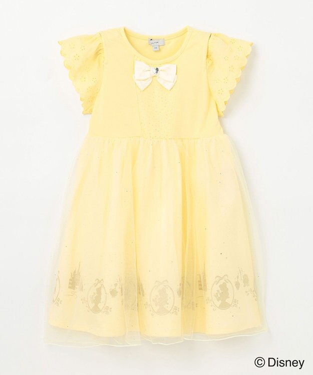 ANY KIDS 【ディズニープリンセス】ドレス風 ワンピース クリーム<ベル>