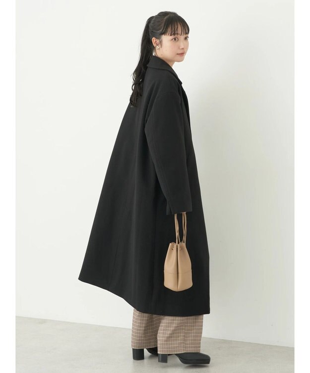 earth music&ecology チェスターコート（無地） Black