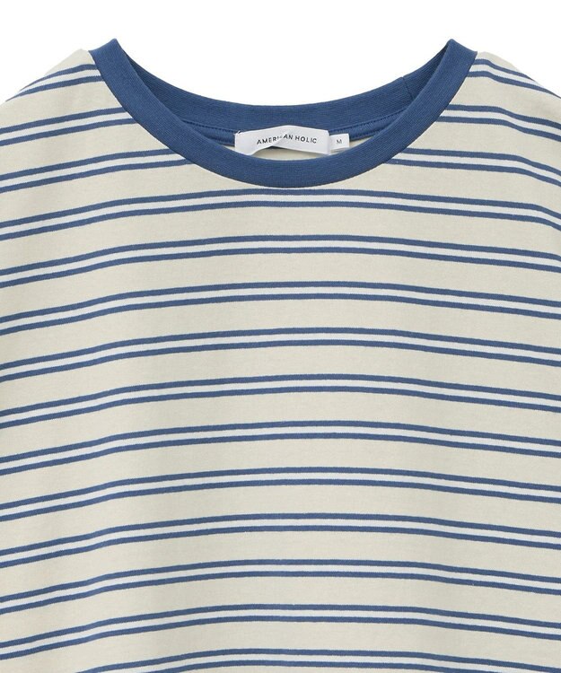 AMERICAN HOLIC レトロボーダープルオーバー Ivory