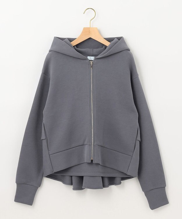 組曲 【人気商品入荷！】ダンボールジャージーバックフリル パーカー グレー系
