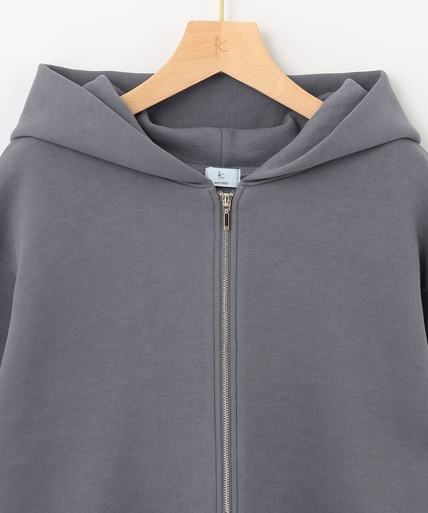 組曲 【人気商品入荷！】ダンボールジャージーバックフリル パーカー グレー系