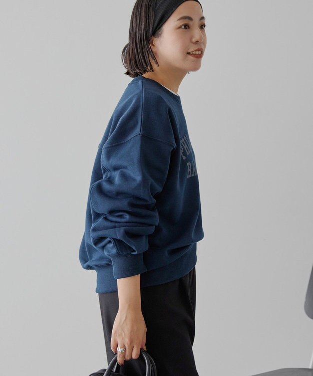 AMERICAN HOLIC カレッジロゴ裏起毛プルオーバー Navy