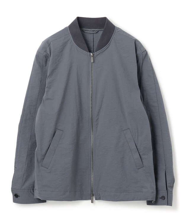 JOSEPH HOMME スーパーストレッチウェザー　ジップアップブルゾン ライトグレー系