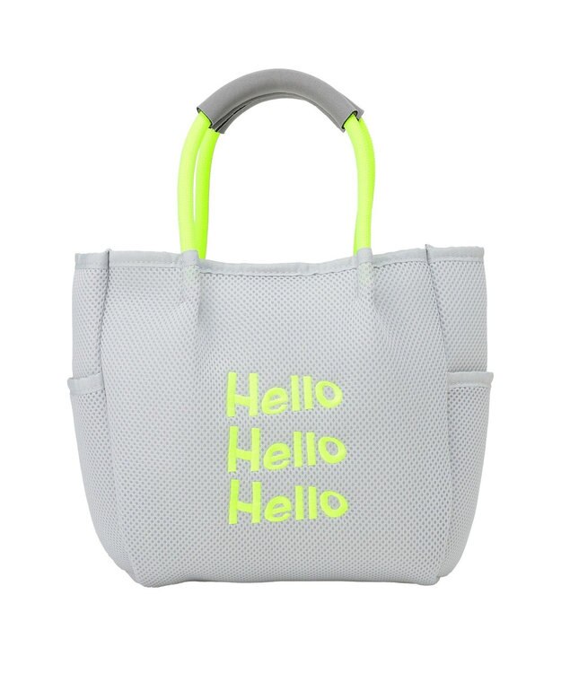 Green Parks ロープハンドルメッシュトートバッグミニ Gray