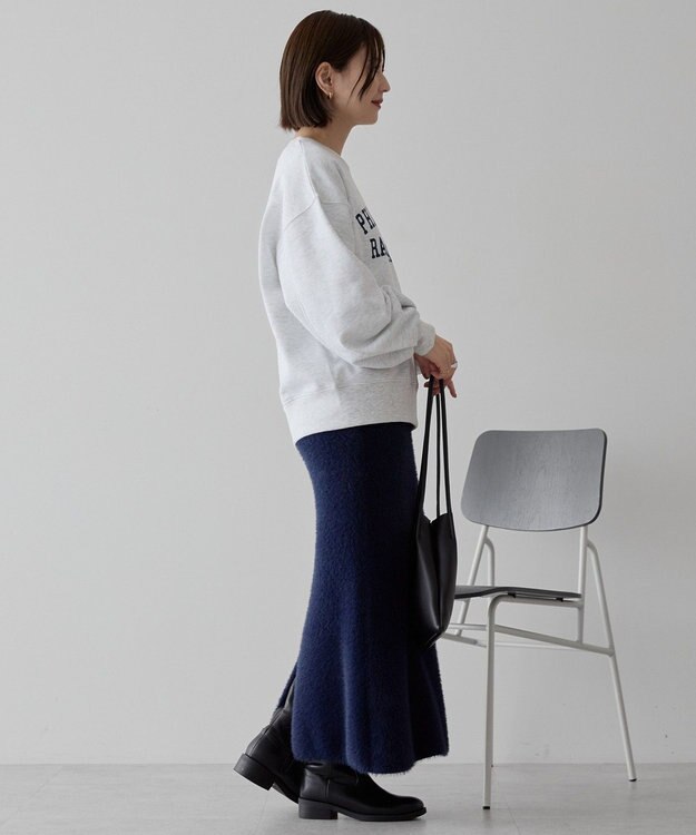 AMERICAN HOLIC カレッジロゴ裏起毛プルオーバー Gray Mixture