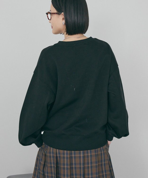 AMERICAN HOLIC カレッジロゴ裏起毛プルオーバー Black