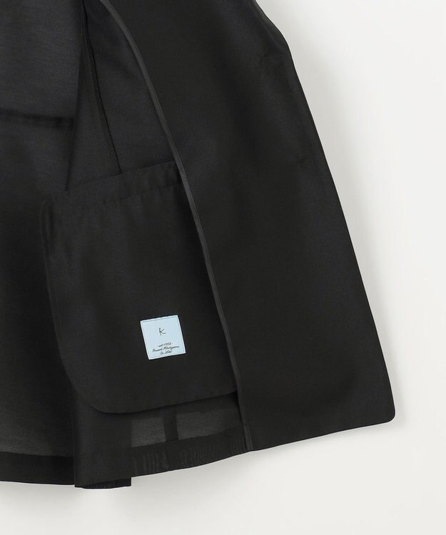 組曲 フリルディテールシアー ジャケット ブラック系