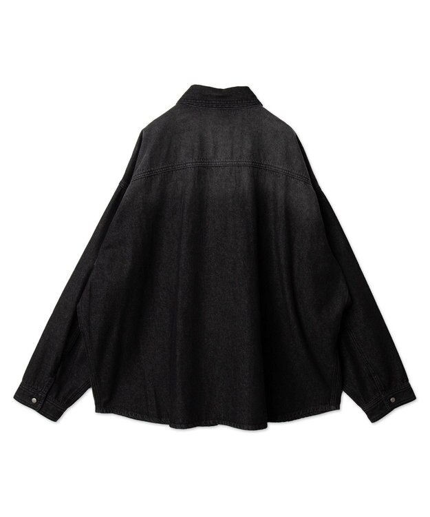 WEGO 【ユニセックス着用ITEM】 デニムBIGシャツ（LS） デニムブラックソノタ