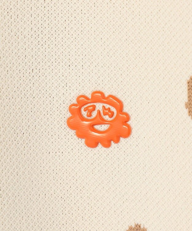 PW CIRCULUS 【WOMEN】ピント柄 ジップアップニットフーディ ベージュ系5