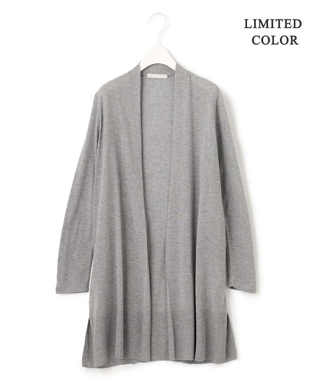 ICB 【洗える・WEB限定カラーあり】 PINION ロングカーディガン ライトグレー系［WEB限定］