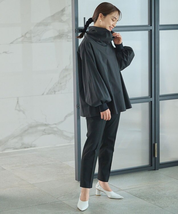 #Newans リラックスフィットタートルネックブラウス ブラック