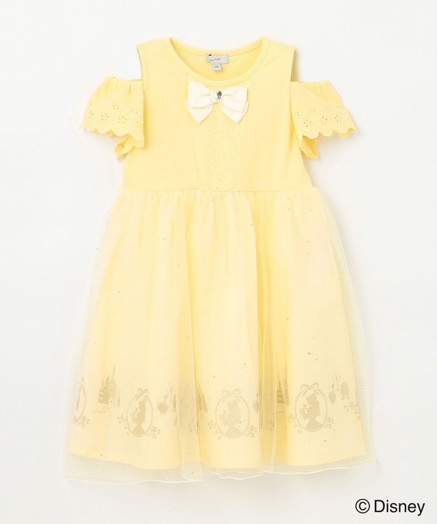 ANY KIDS 【ディズニープリンセス】ドレス風 ワンピース クリーム<ベル>