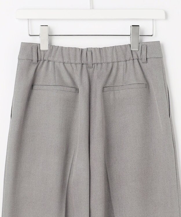 ANY SIS L 褒めらレディストレッチ ワイドパンツ グレーシャンブレー