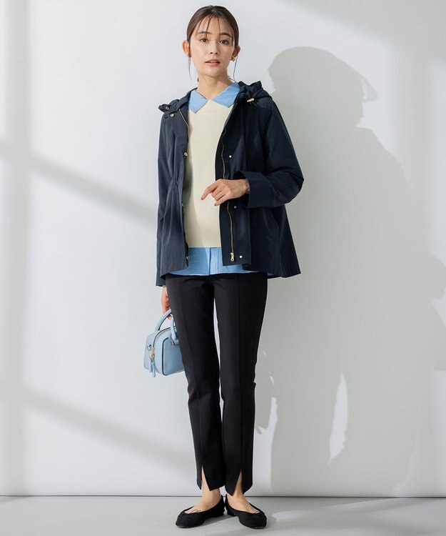 組曲 AMOSSAベルスリーブ ニット ベージュ系