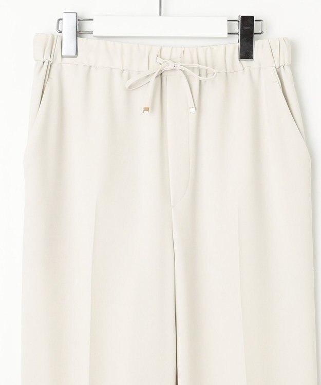 23区 【Oggi7月号掲載/吸水速乾/接触冷感/UVカット】ストレッチジョーゼット テーパード パンツ ベージュ系