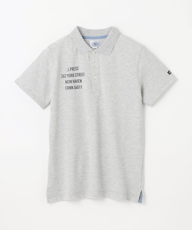 J.PRESS KIDS 【140-170cm】T/C ライト カノコ 半袖ポロシャツ グレー系