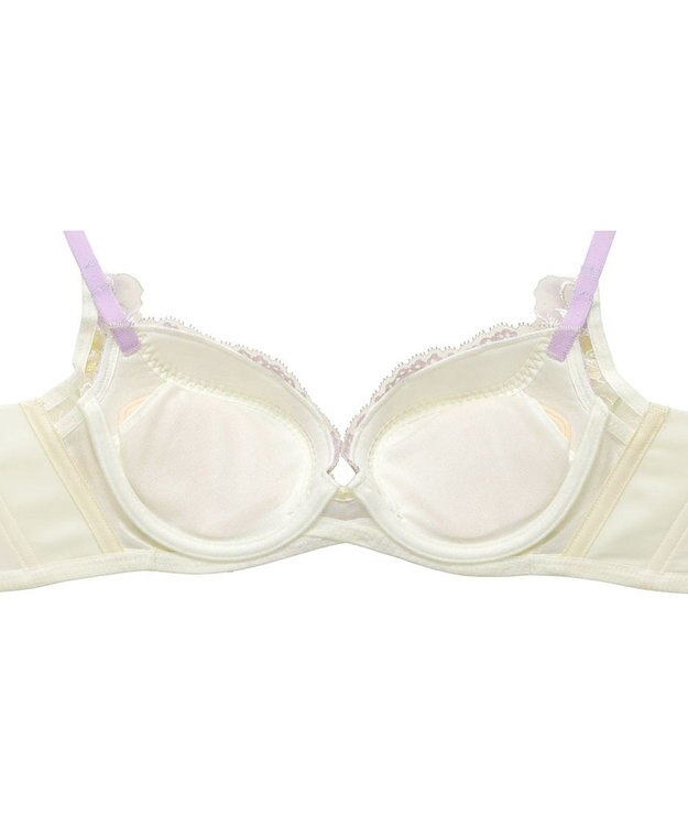 WACOAL 【ハグするブラ】 ブラジャー 体温を感知してカラダになじむ 谷間メイク 脇・背中すっきり レディース BRB498 /ワコール クリーム