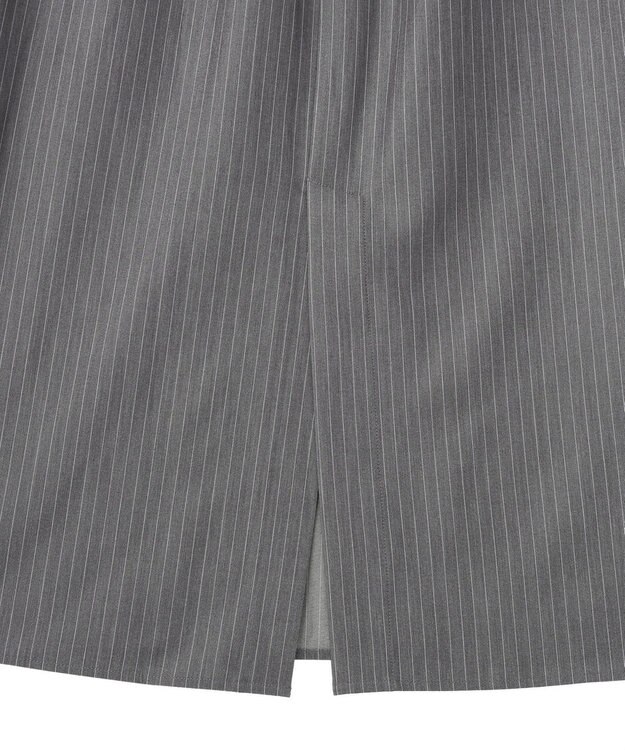 AMERICAN HOLIC 【2点セット・マルチ機能】タイトスカート+ショート丈シャツ Stripe Gray