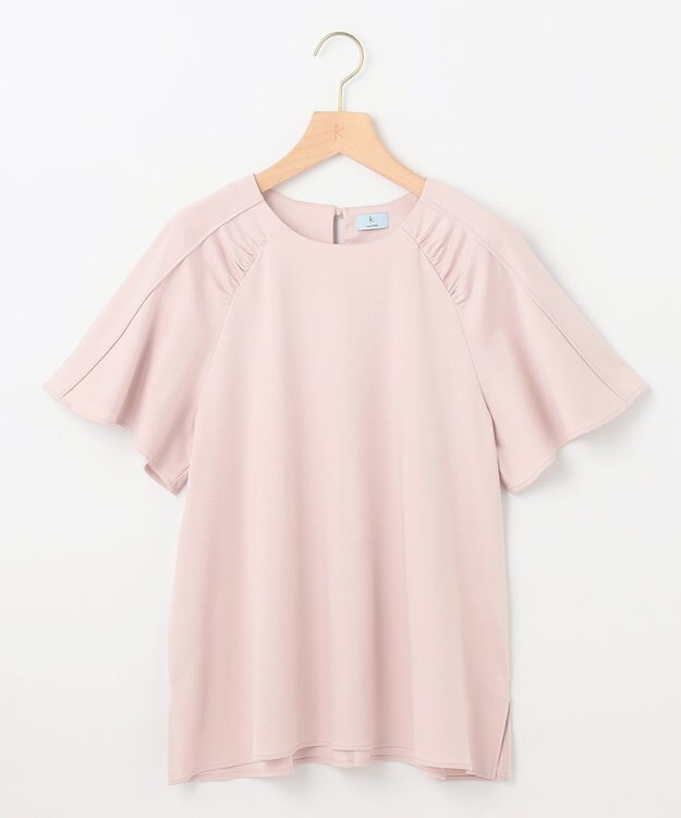 組曲 S 【WEB限定】スムースシルケット カットソー ピンクベージュ系