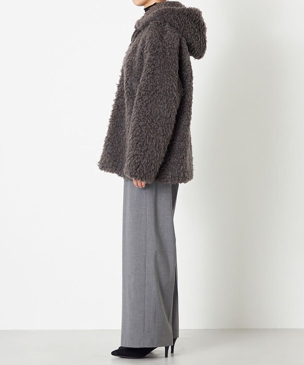 NAVE 【ReNAVE】プードルボア ジャケット チャコール系