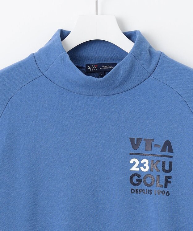 23区GOLF 【MEN】【吸湿発熱】グランサーモ裏毛　プルオーバー サックスブルー系