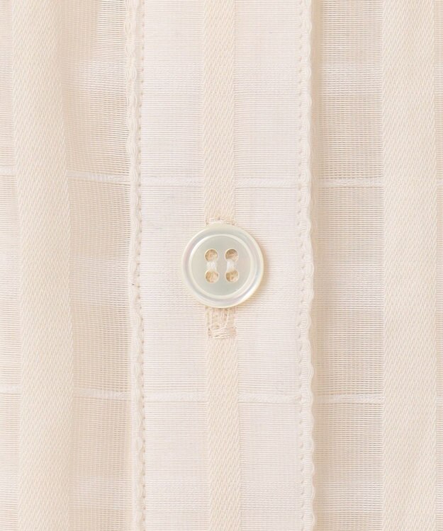 23区 【先行予約】シャドーシアーチェック 2WAY ブラウス アイボリー系