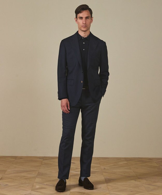 GOTAIRIKU 【御幸毛織/オリジナル素材】Super160’S 定番 ネイビーブレザー(25年秋冬モデル) ネイビー系