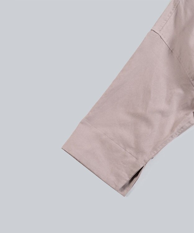 WHITE MAILS 【WOMEN】COTTON PAPER SOFT TWILL ワイドスリーブドレス パープル