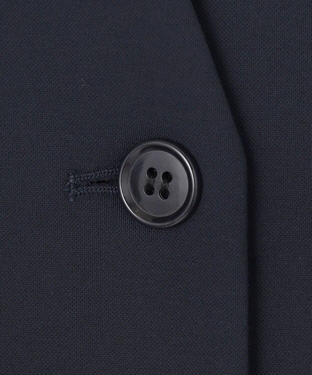 J.PRESS LADIES L ハリプルライトジャージー ロング ジレ ネイビー系