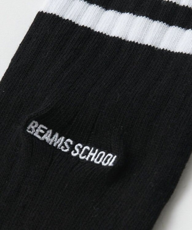 BEAMS SCHOOL 28cm丈スクールソックス ブラック