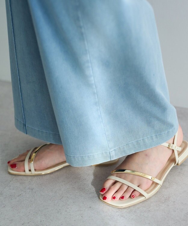 YECCA VECCA [2SET]レイヤードワイドパンツ Blue